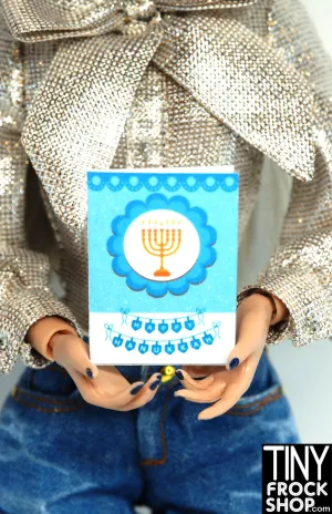 12" Fashion Doll Hanukkah Holiday Cards Set of 10 - 2 Styles