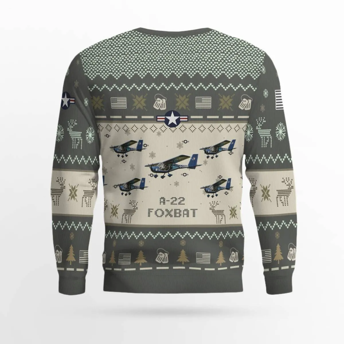 A-22 Foxbat A22_Aircraft Ugly Sweater, Ugly Sweater Christmas Shirt for Men Dad Veteran