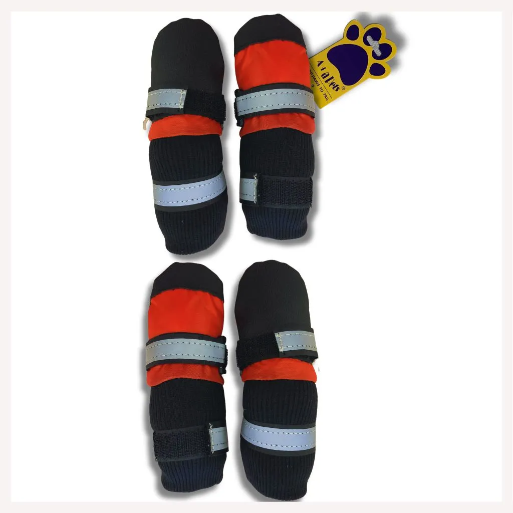 A a Pets' Goodie Box of (2) for Dogs and Cats: Cozy Knitted Flannel Sweater & Boots
