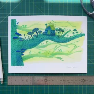 A House in the Treetops Hannakin Print
