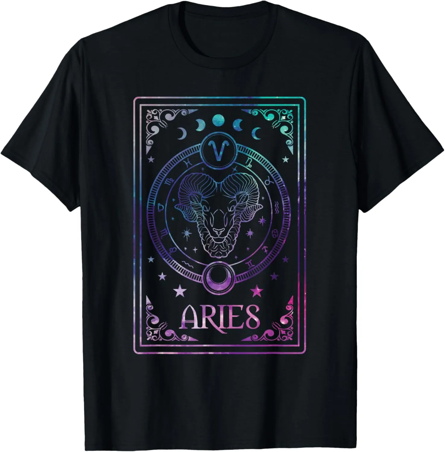 Aries Tarot Card March April Birthday Astrology Zodiac Sign T-Shirt
