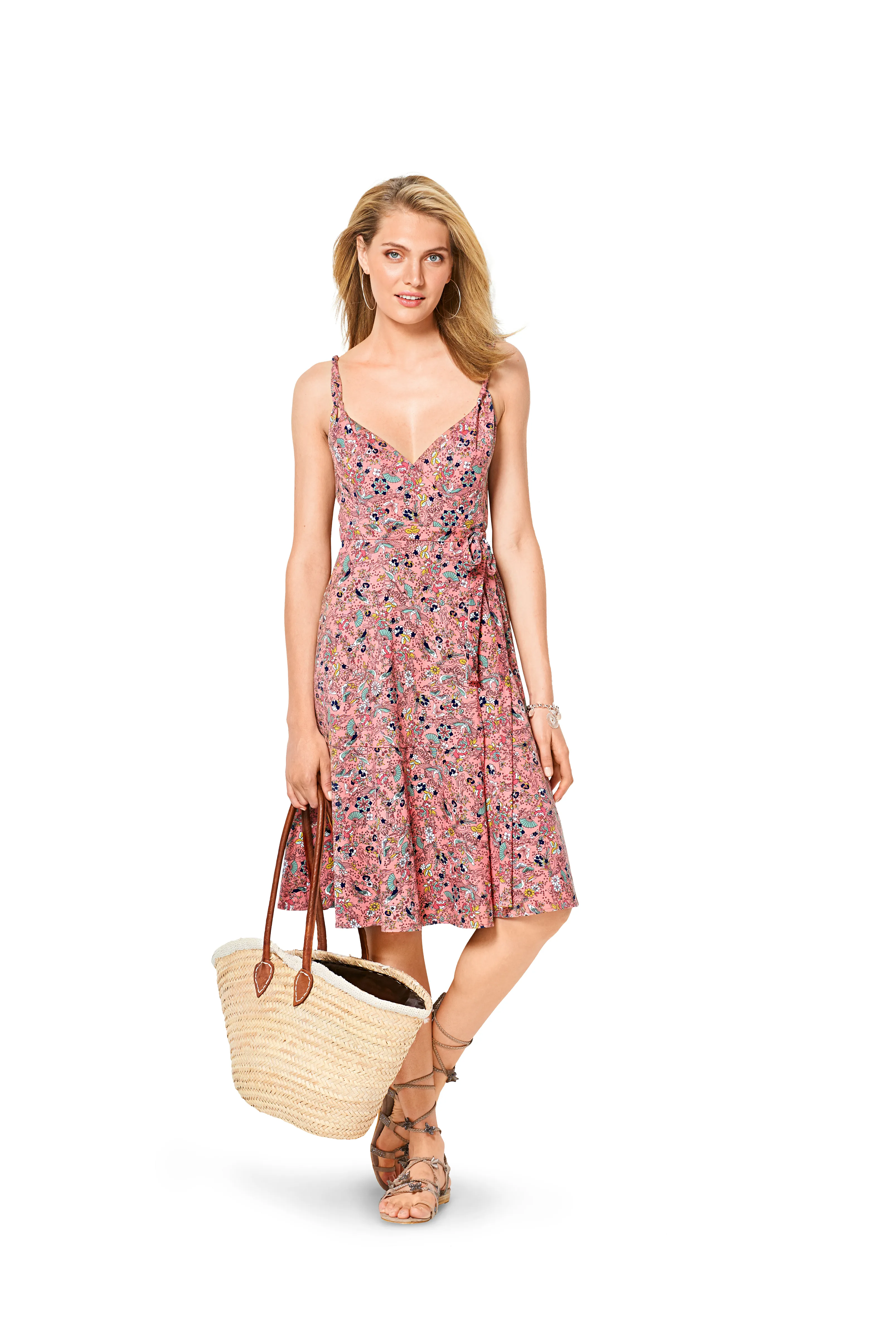 BD6344 Misses' wrap dress sewing pattern