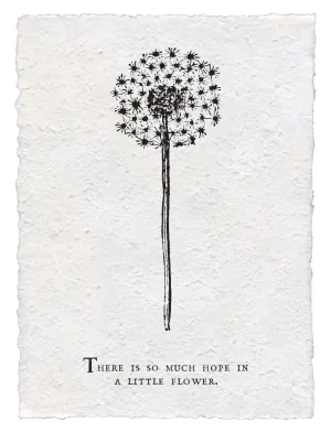 Botanical Print on Hand Made Paper