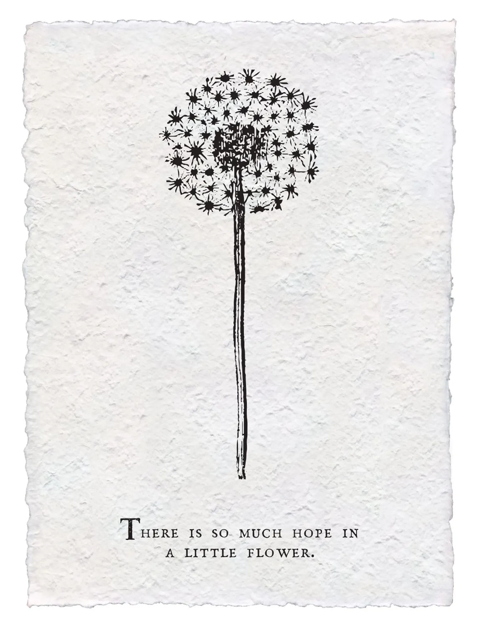 Botanical Print on Hand Made Paper