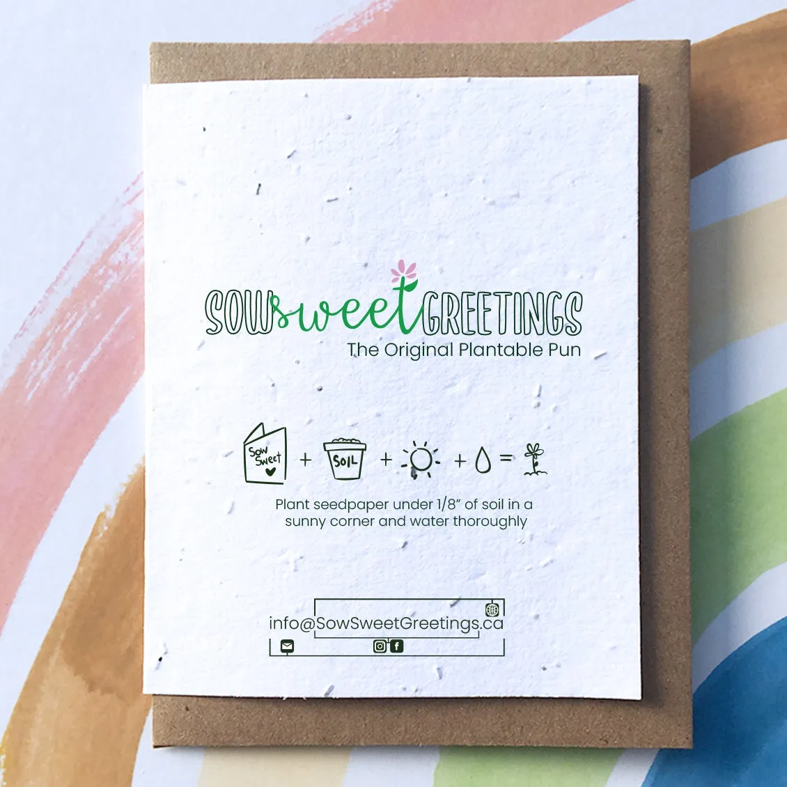 Christmas Spirit Plantable Pun Greeting Card