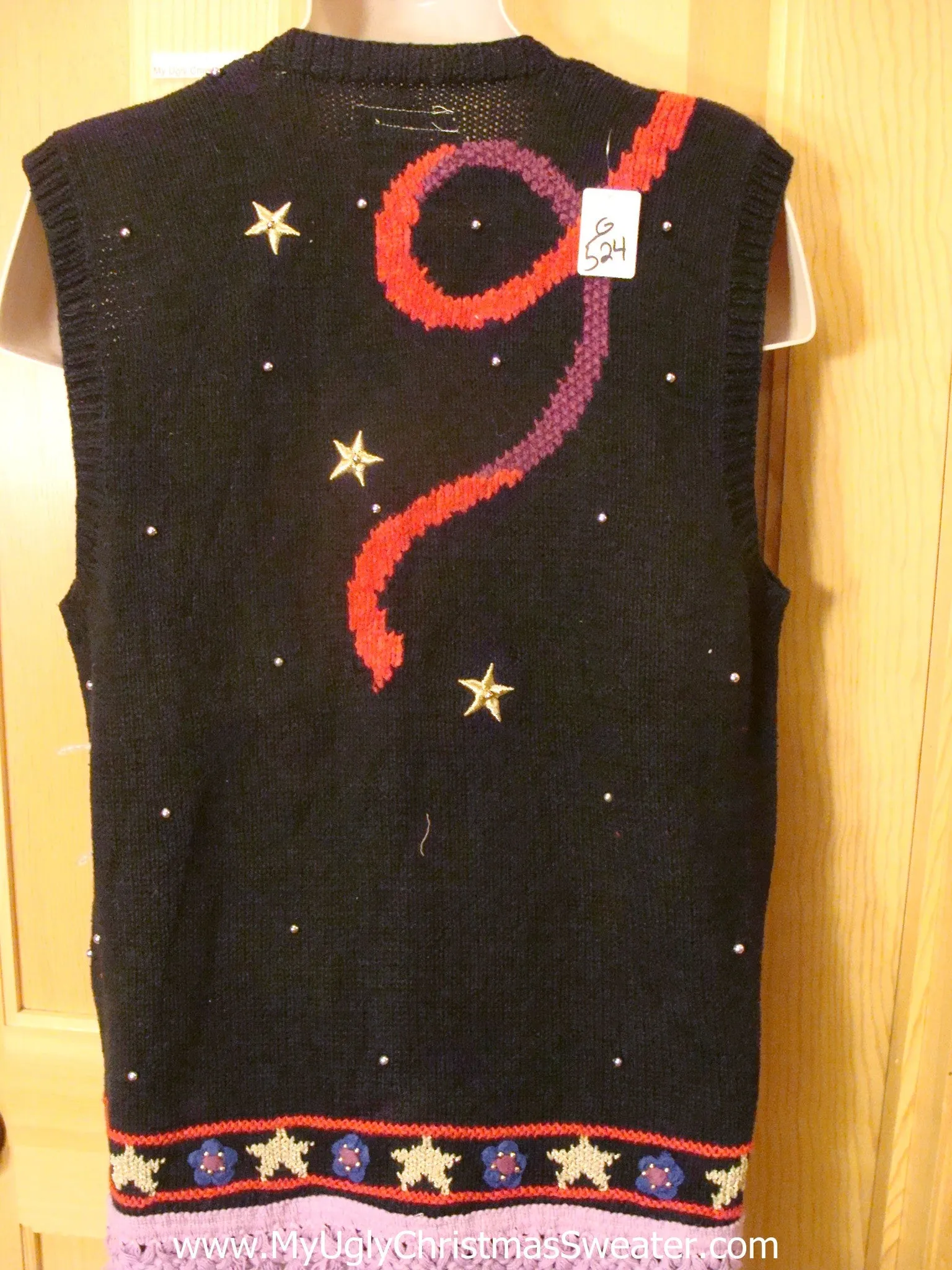 Circus Theme Light Up Christmas Sweater Vest