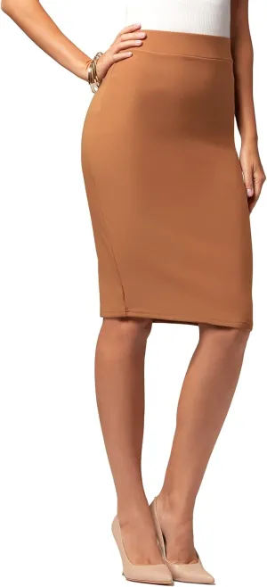 Conceited Skirts for Women - Stretch Pencil Skirt - Wear to Work - Pull On - Midi Length in Regular and Plus Size