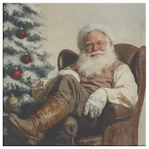 Cowboy Santa Art