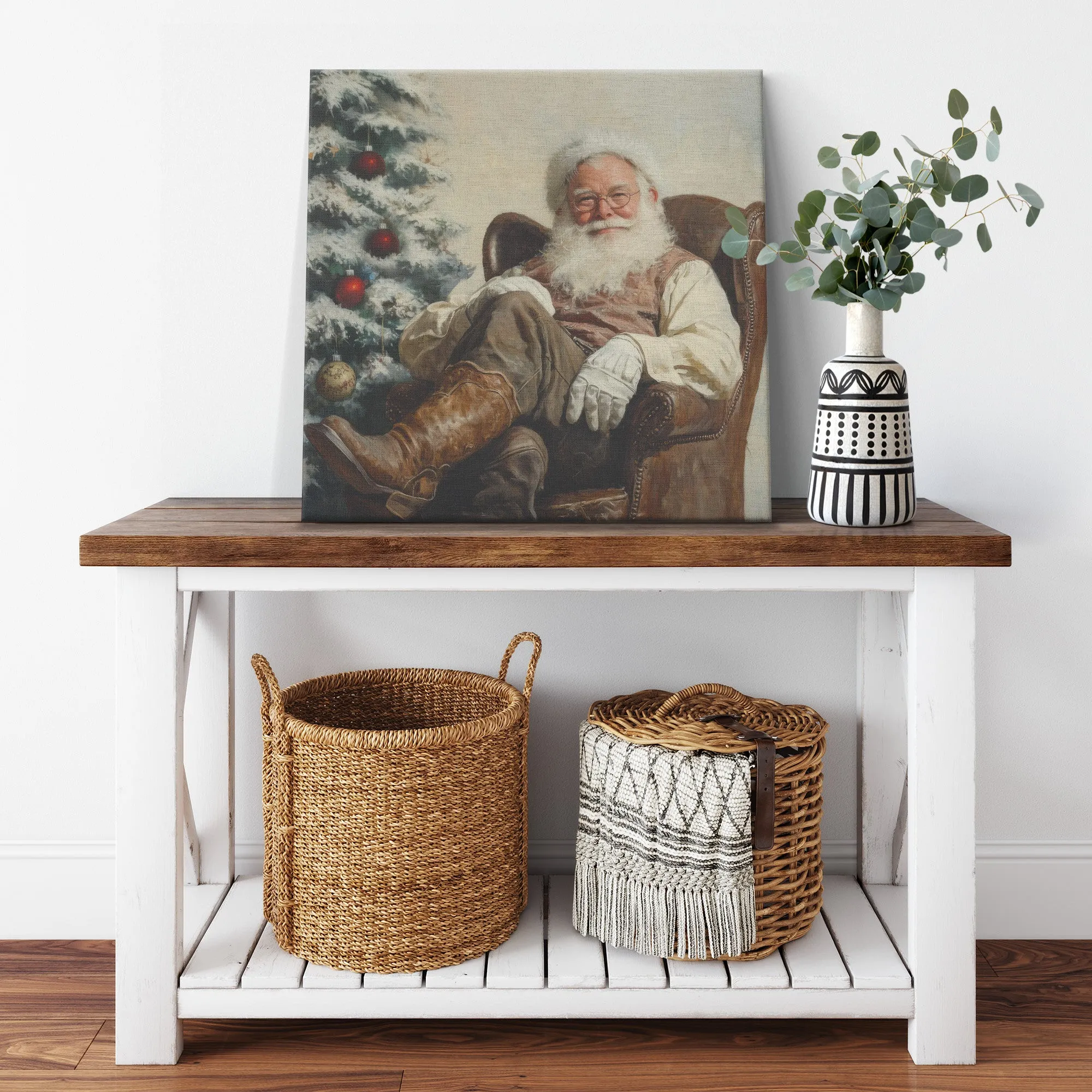 Cowboy Santa Art