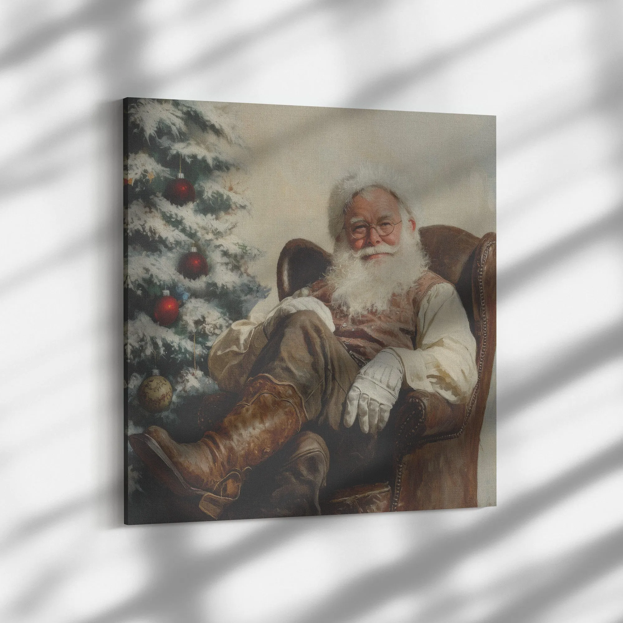 Cowboy Santa Art
