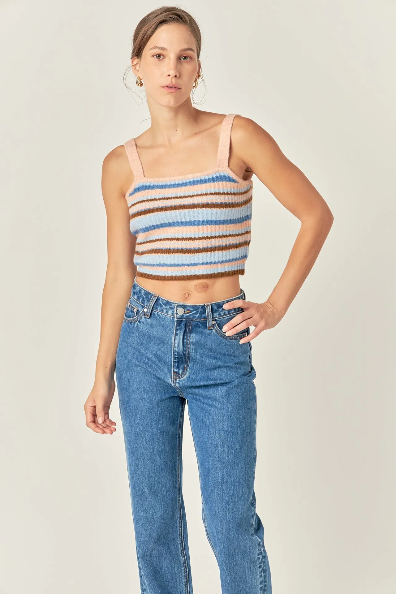 English Factory - Stripe Knit Tank Top