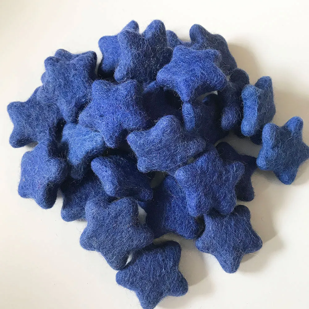 Felt Stars Royal Blue