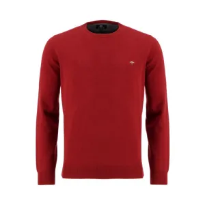 Fynch Hatton - Crew Neck Jumper, Winter Red
