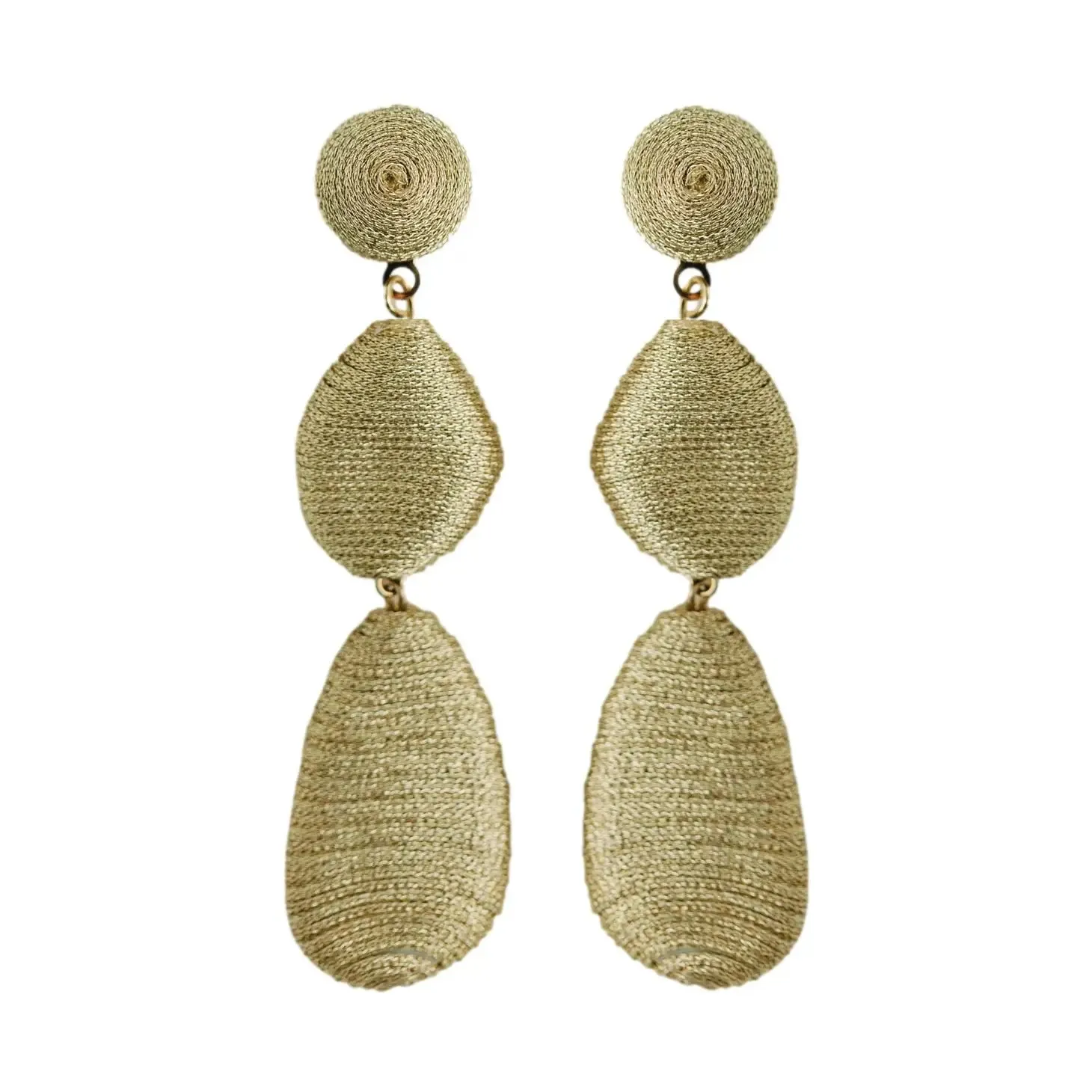 Gold Lido Statement Drop Earrings