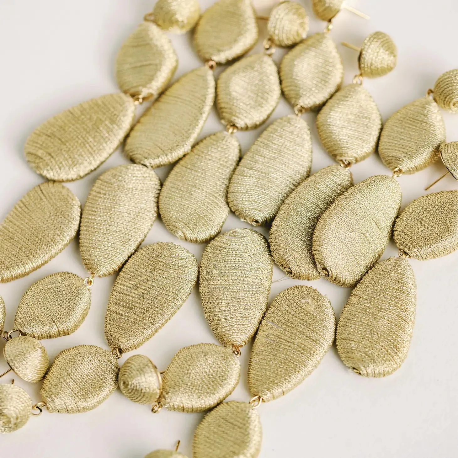 Gold Lido Statement Drop Earrings