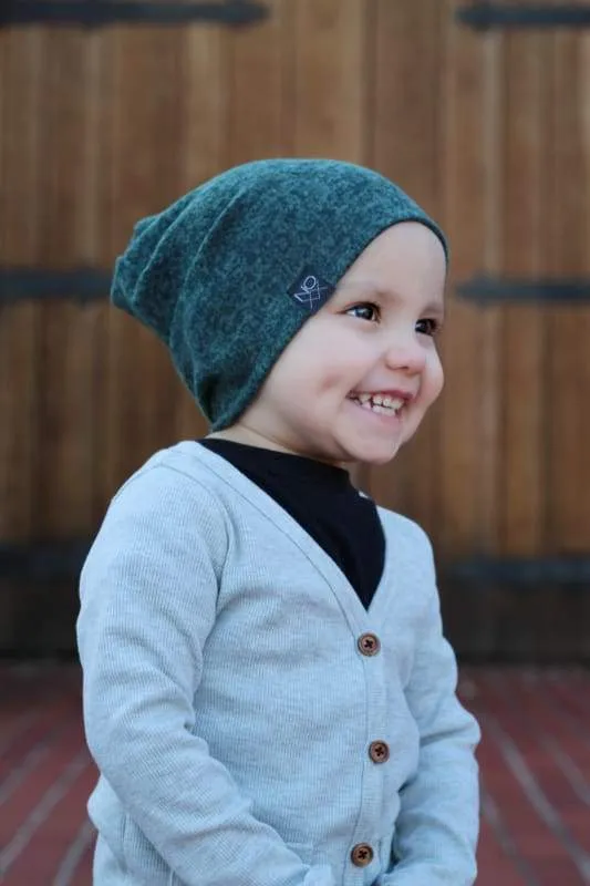 Heather Forest Green | Cozy Sweater Knit Beanie