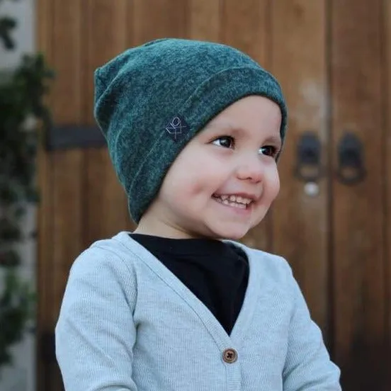 Heather Forest Green | Cozy Sweater Knit Beanie