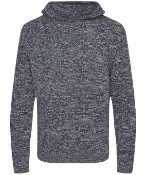 Heather/Charcoal - Iguazu regen knitted hoodie