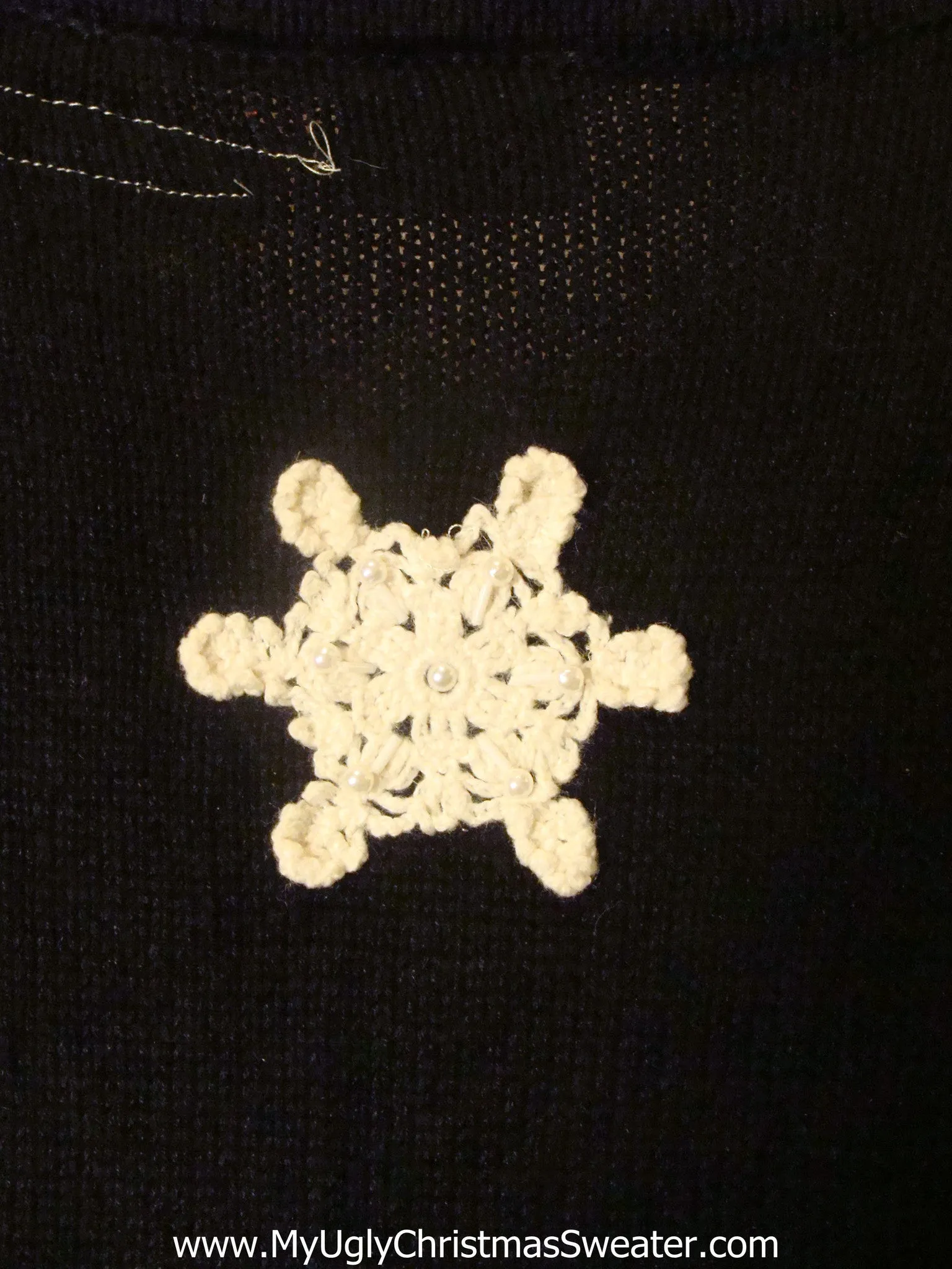 Light Up Christmas Sweater Vest with Snowflakes