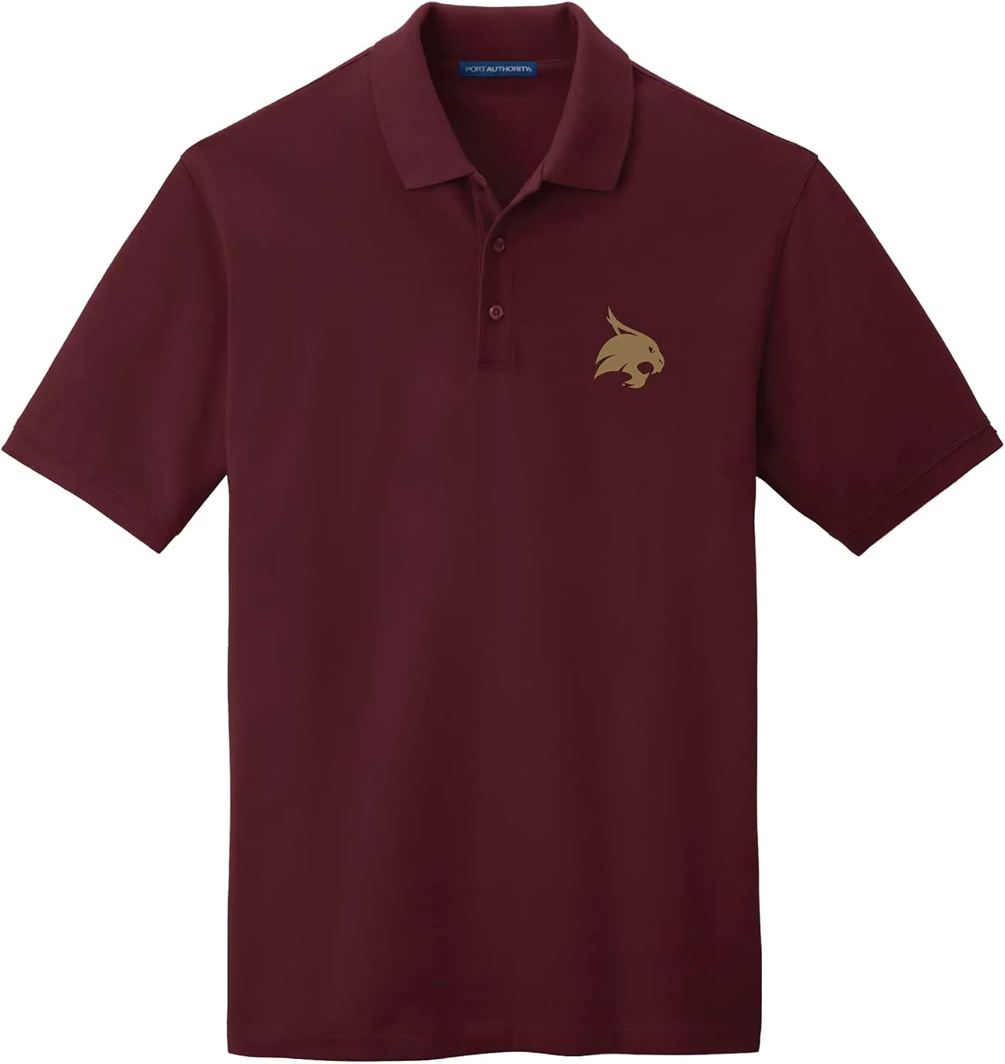 Mens Adult Polo  NCAA Collegiate Short Sleeve Polo Shirt