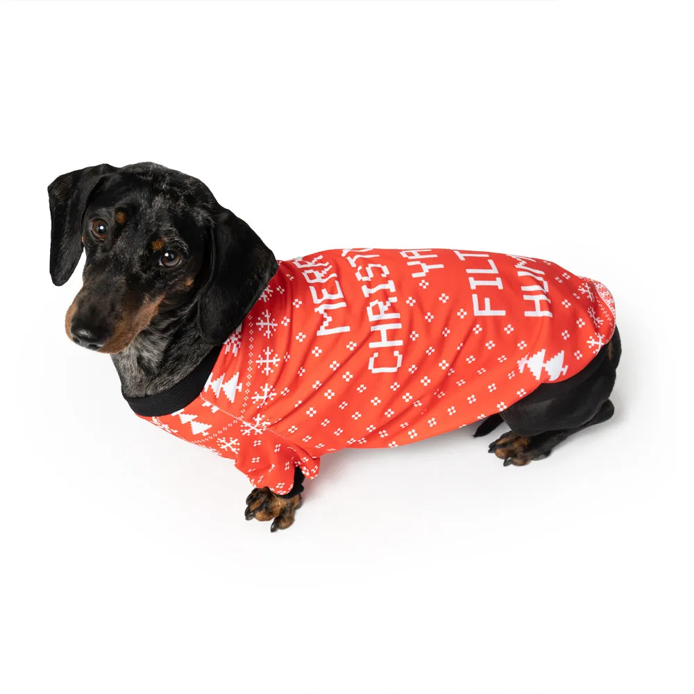 Merry Christmas Ya Filthy Human Dog Jumper