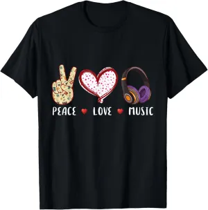 Peace love music concert festival men, women, kids gift T-Shirt
