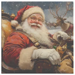 Santa Art - Send Off in Sleigh