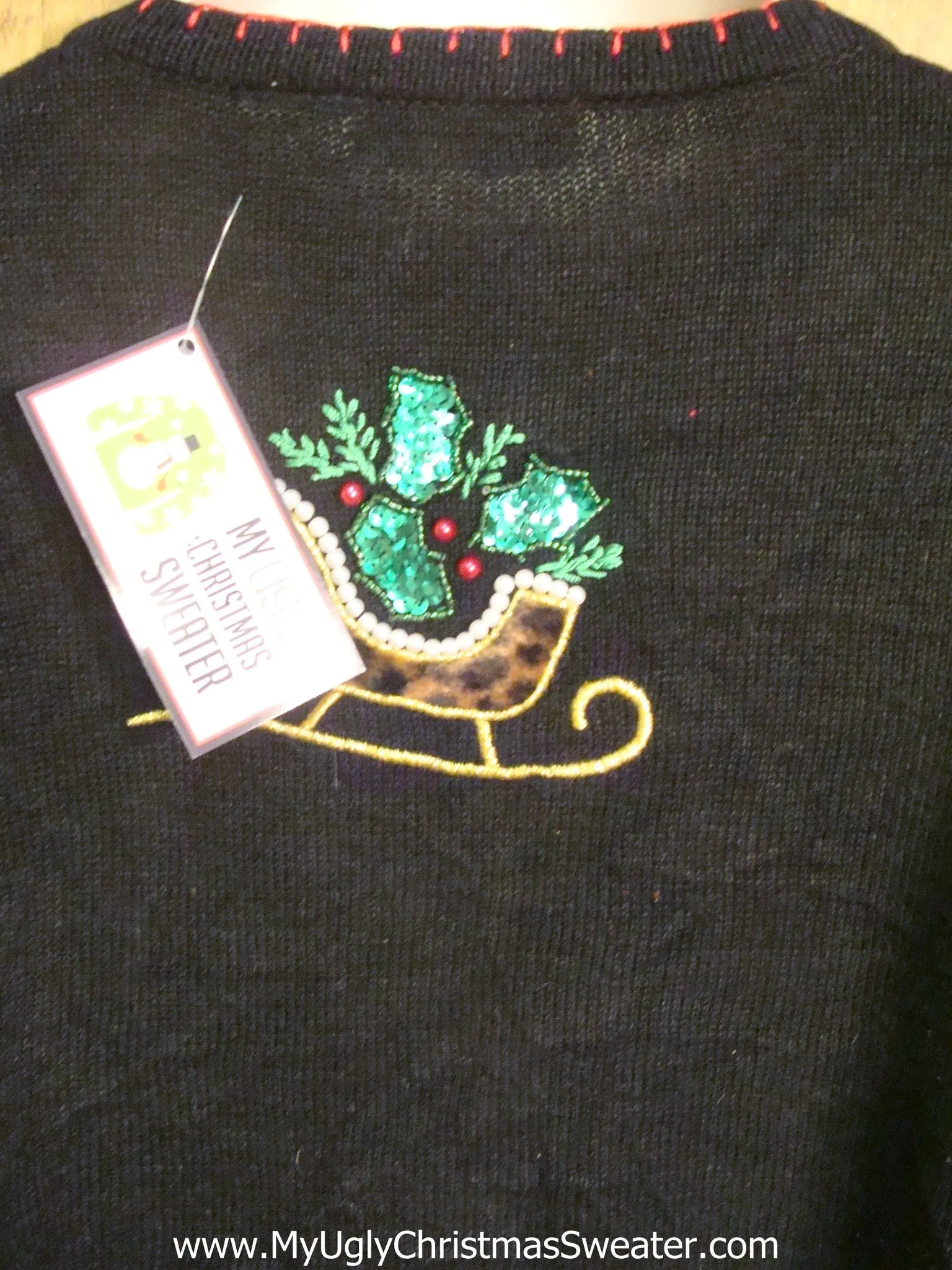Sleighs Filled with Presents Tacky Xmas Party Sweater