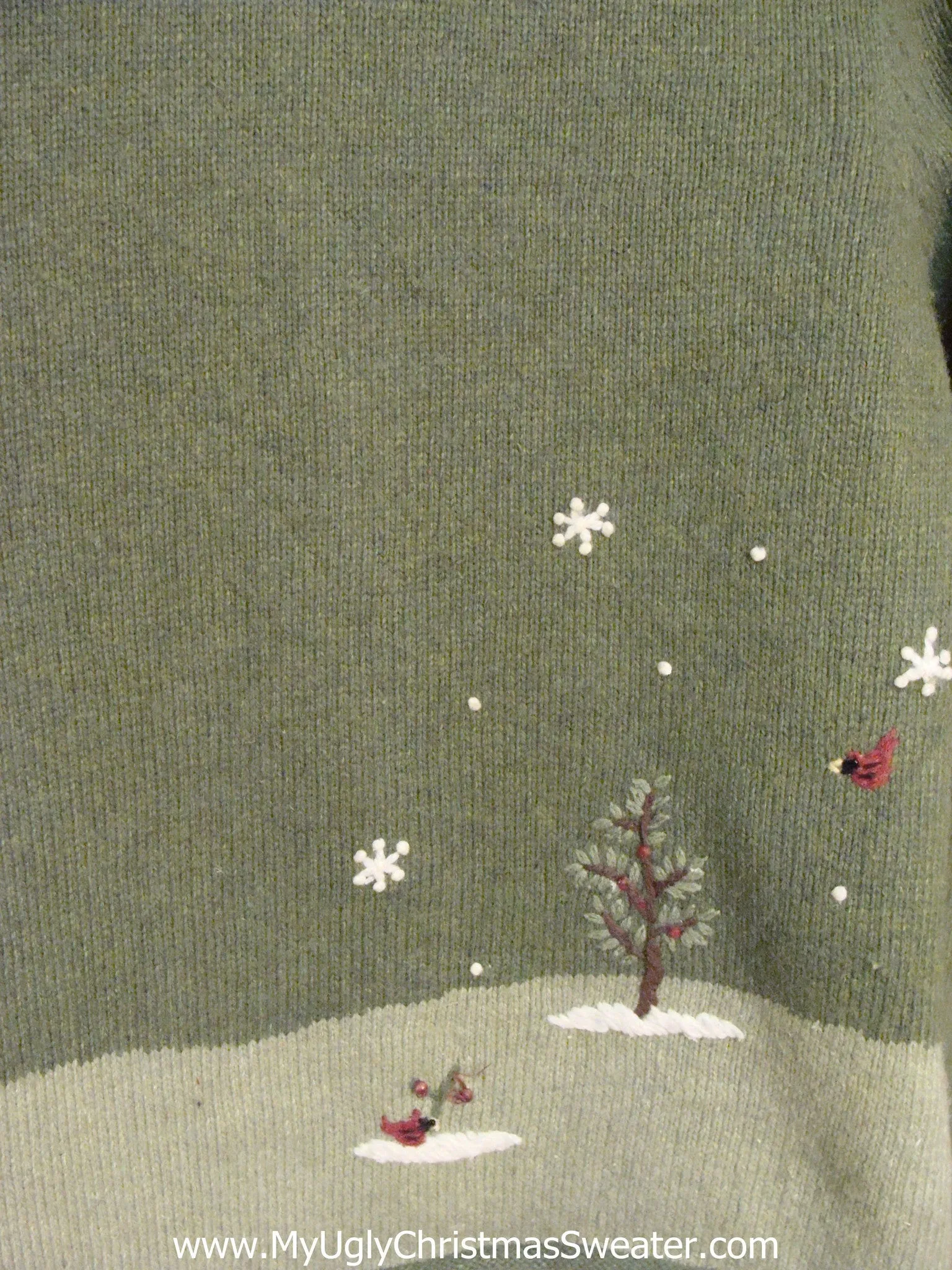 Snowman in the Winter Forest Light Up Ugly Christmas Jumper