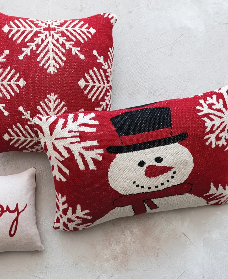 Snowman Throw Pillow