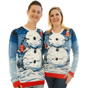 Snowman | Ugly Christmas Sweater For Men & Women | Unisex Sizing