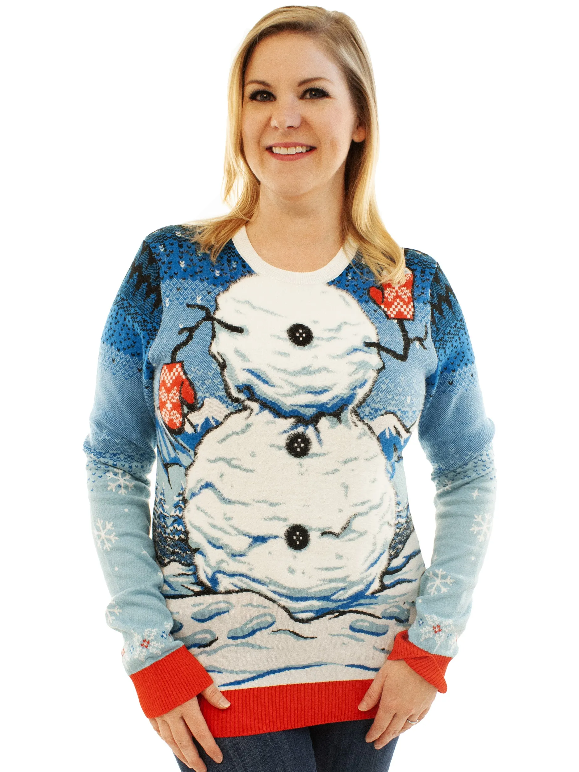 Snowman | Ugly Christmas Sweater For Men & Women | Unisex Sizing