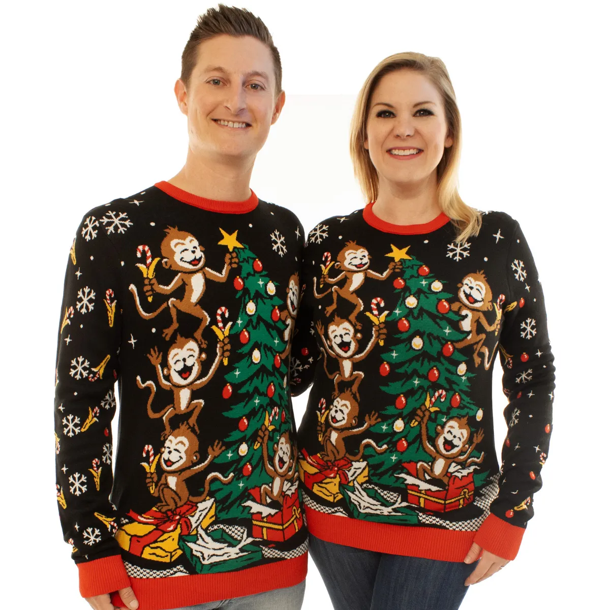 Spider Monkeys | Ugly Christmas Sweater For Men & Women | Unisex Sizing
