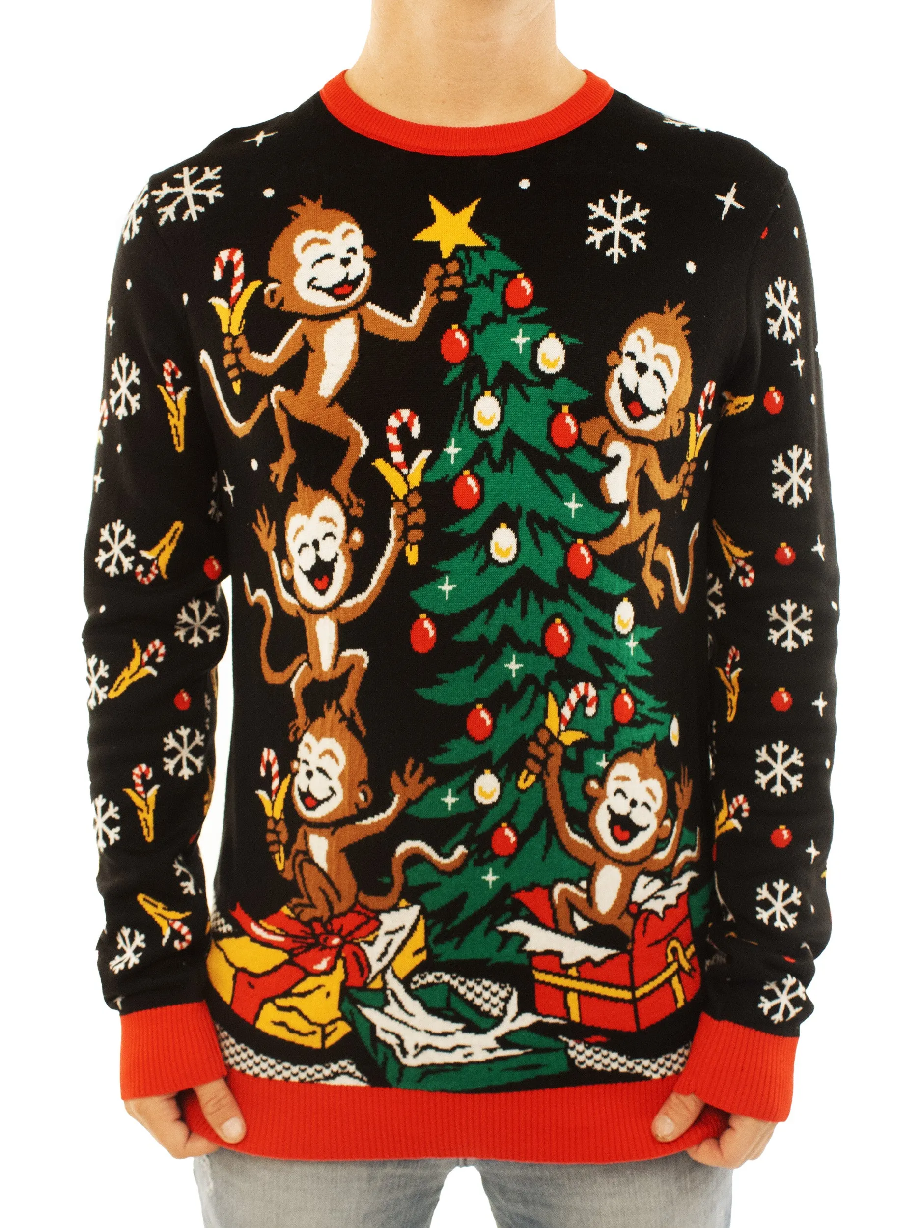 Spider Monkeys | Ugly Christmas Sweater For Men & Women | Unisex Sizing