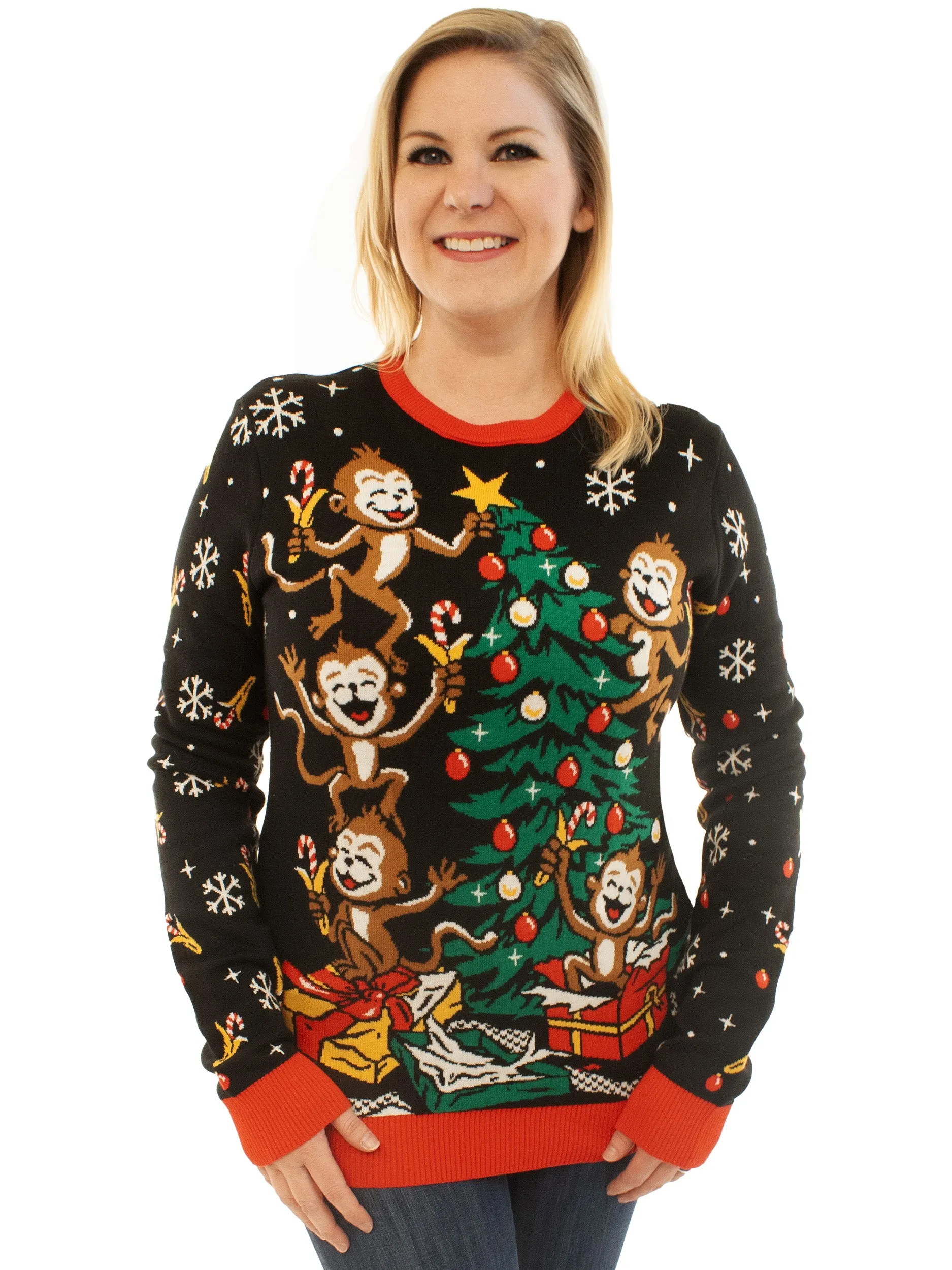 Spider Monkeys | Ugly Christmas Sweater For Men & Women | Unisex Sizing