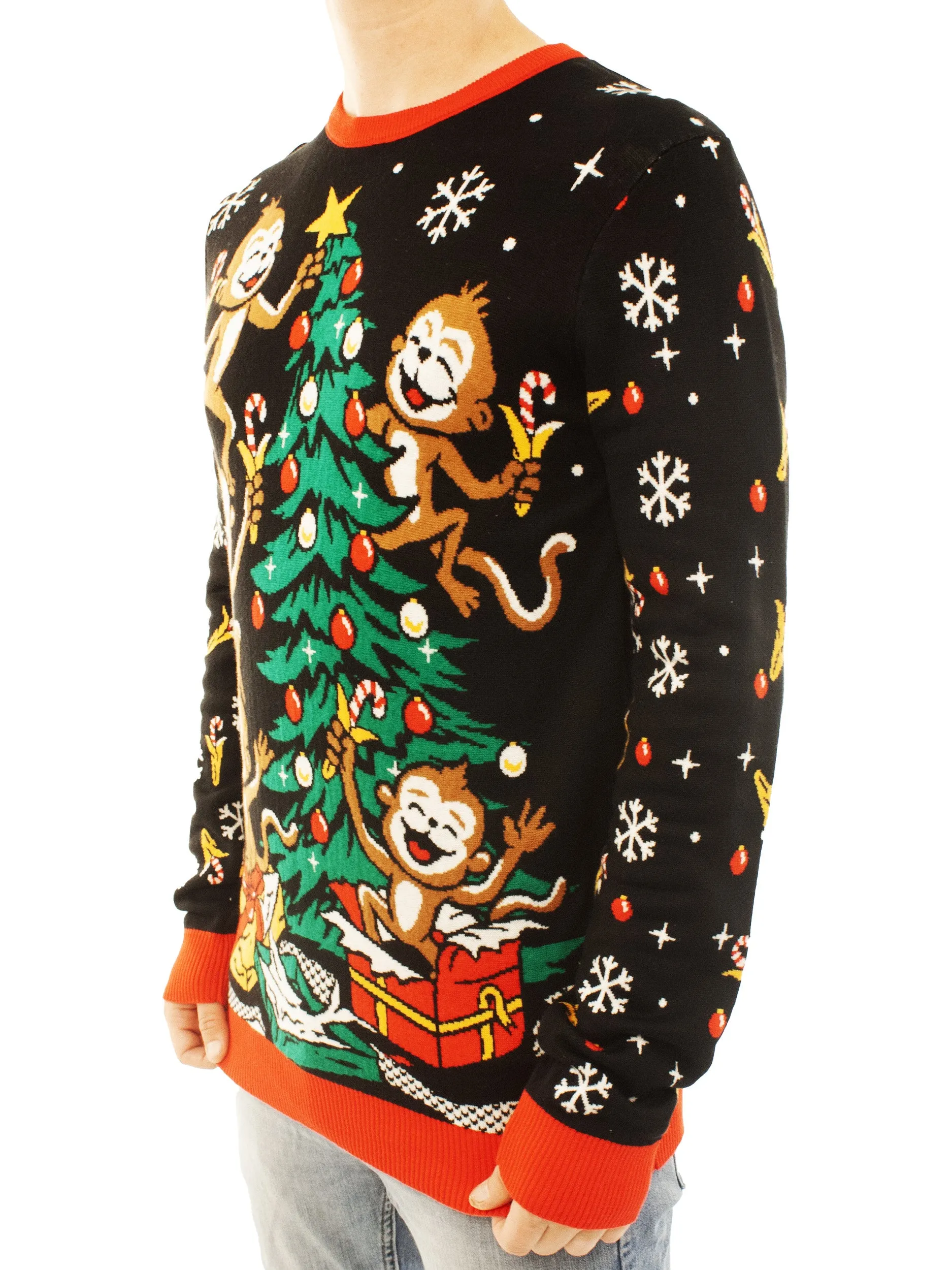 Spider Monkeys | Ugly Christmas Sweater For Men & Women | Unisex Sizing