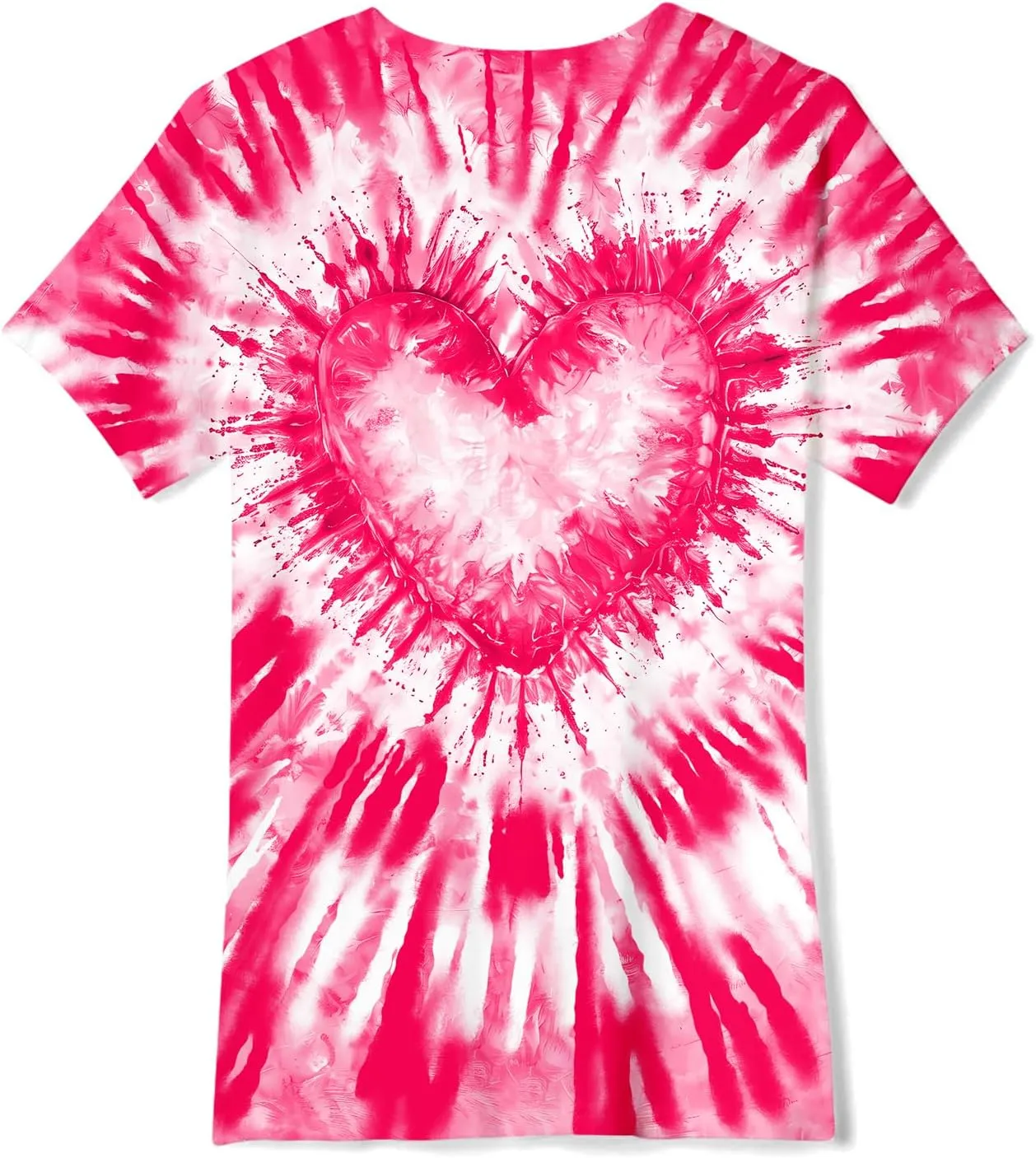SunFoucs Girls Kids Shirts Size 5-12 Tie Dye Casual Tshirt Short Sleeve Crewneck Tee Top