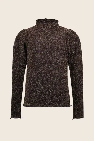 Tween Top | Elena Mock Neck Multi Color Top | Like Flo
