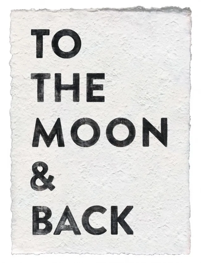 Whimsical Print on Hand Made Paper