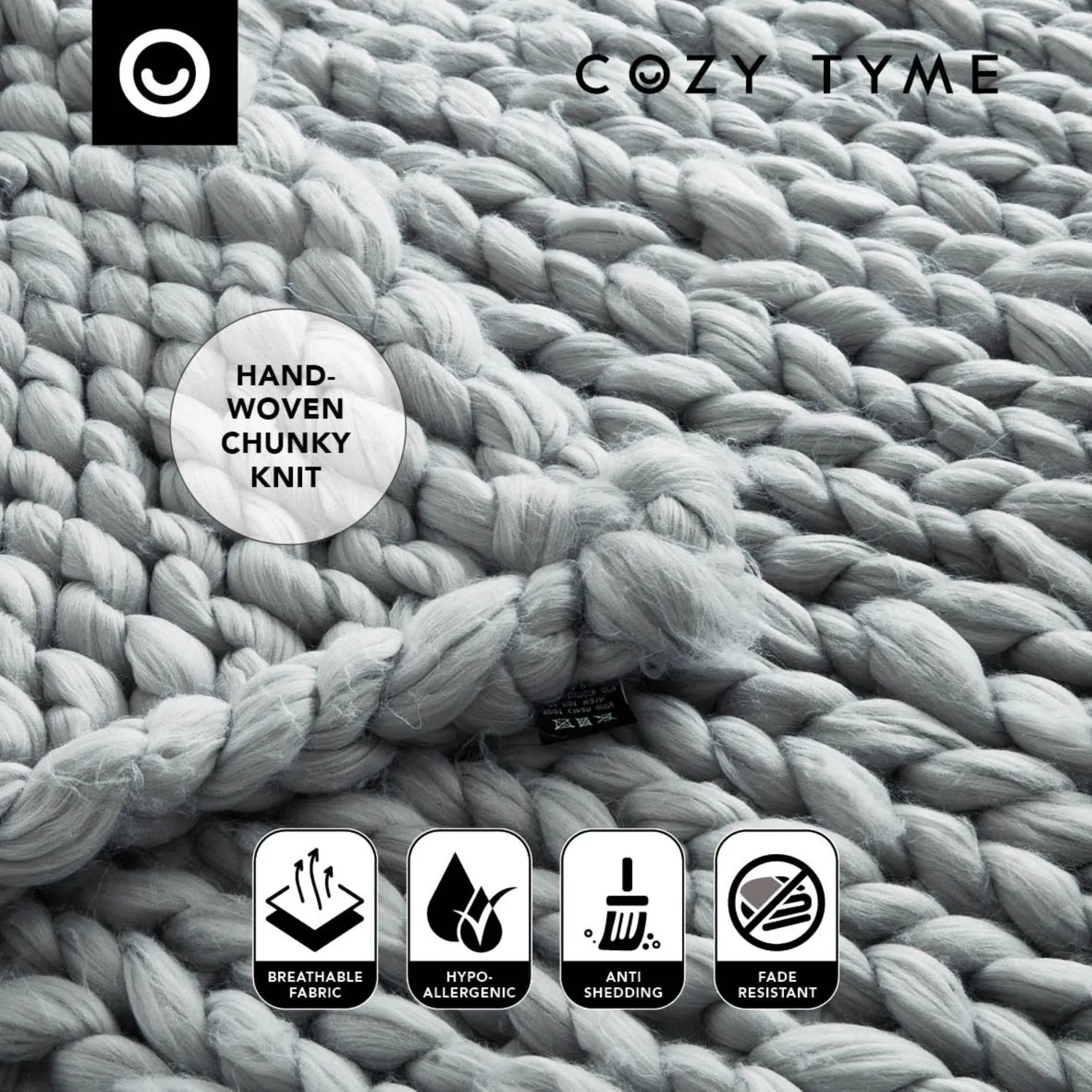 Yanis Chunky Knit Throw